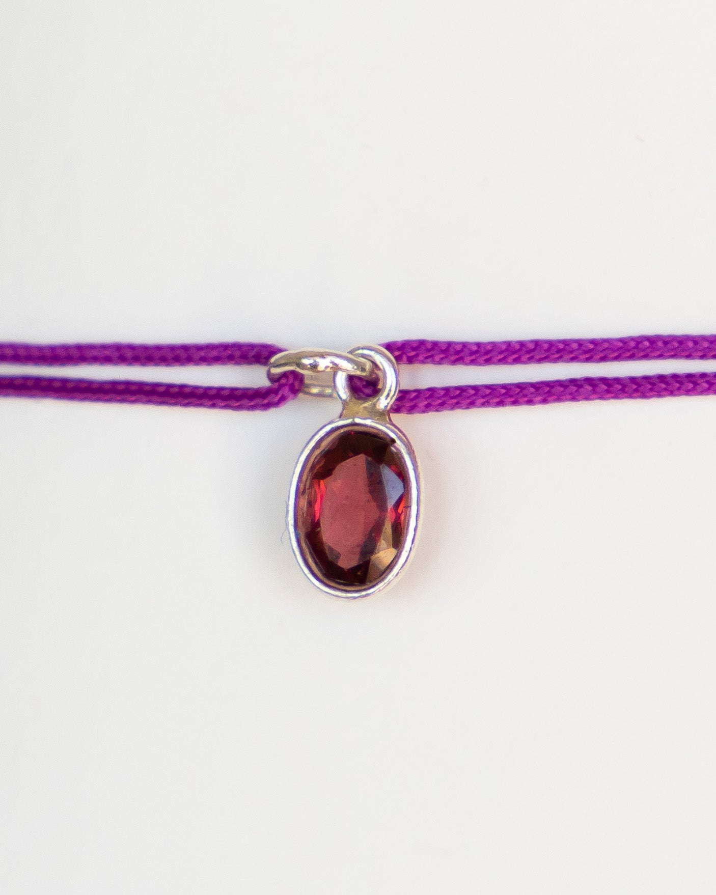 Olive garnet bracelet